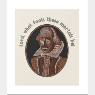 William Shakespeare Portrait and Quote Posters and Art